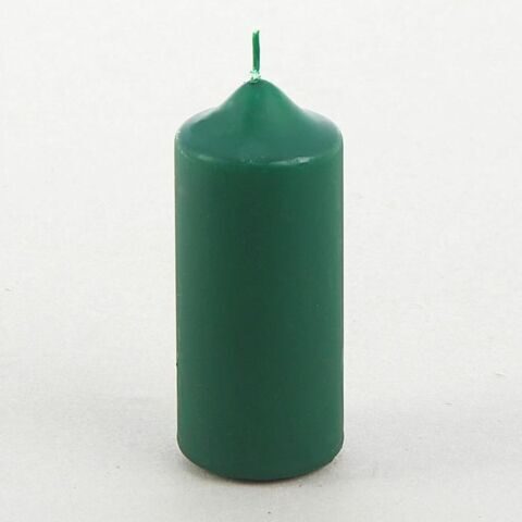 GREEN Candle cylinder 3,9x1,96 in (100х50mm) s\k (1)