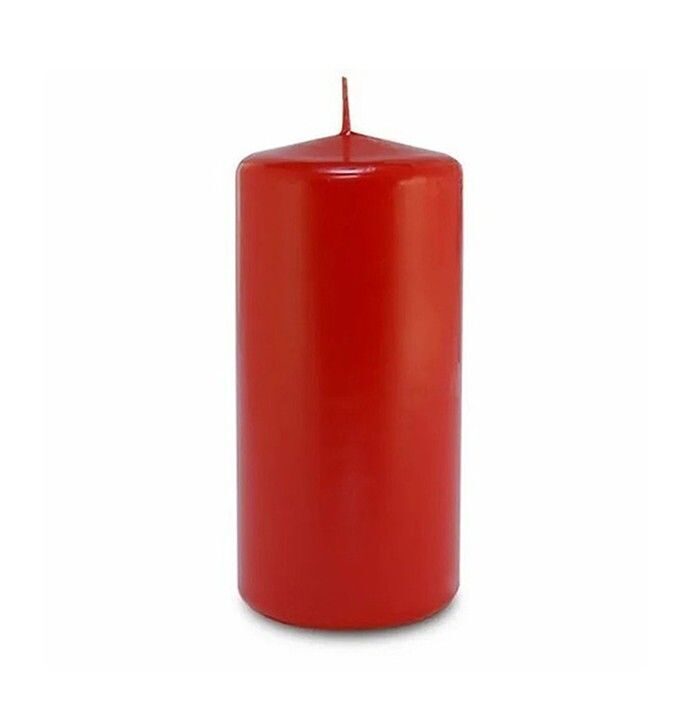 RED Candle cylinder 5,9x1,96 in (150х50mm) s\k